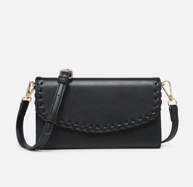 Kyle Whipstitch Crossbody Wallet