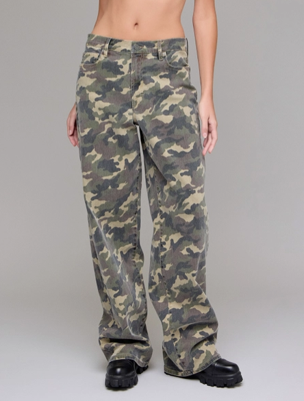 Camo Low Rise Denim
