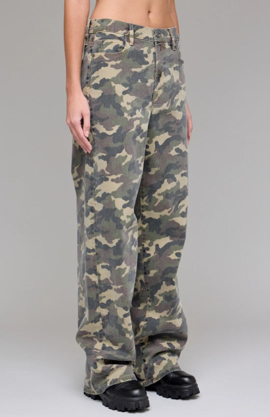 Camo Low Rise Denim