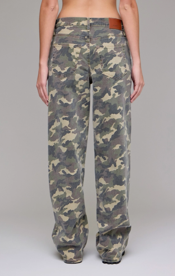 Camo Low Rise Denim