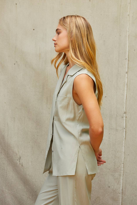 Eucalyptus Button Up