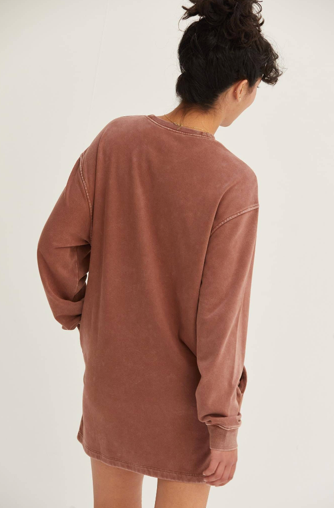 Chestnut Sweatshirt Dress