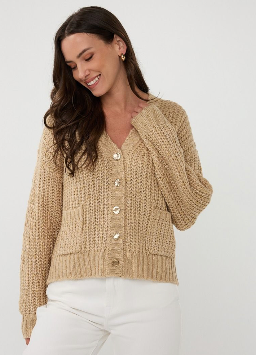 Golden Caramel Cardigan