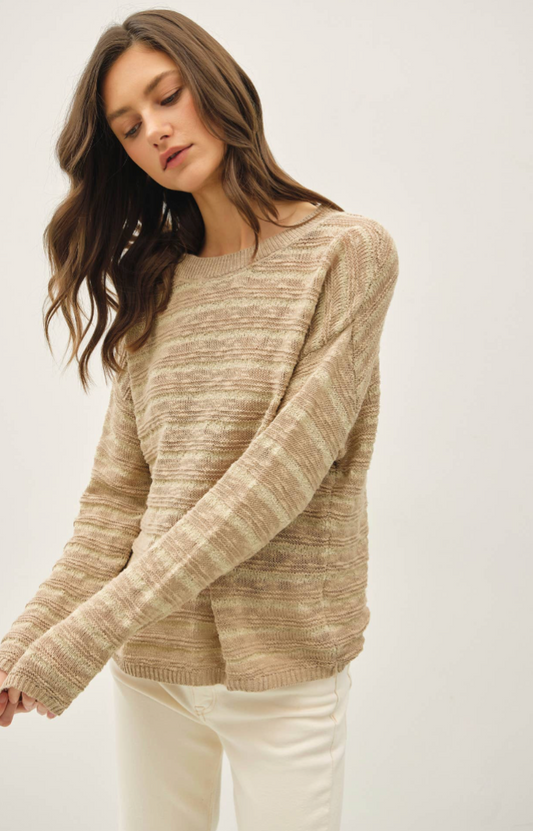 Striped Textured Sweater