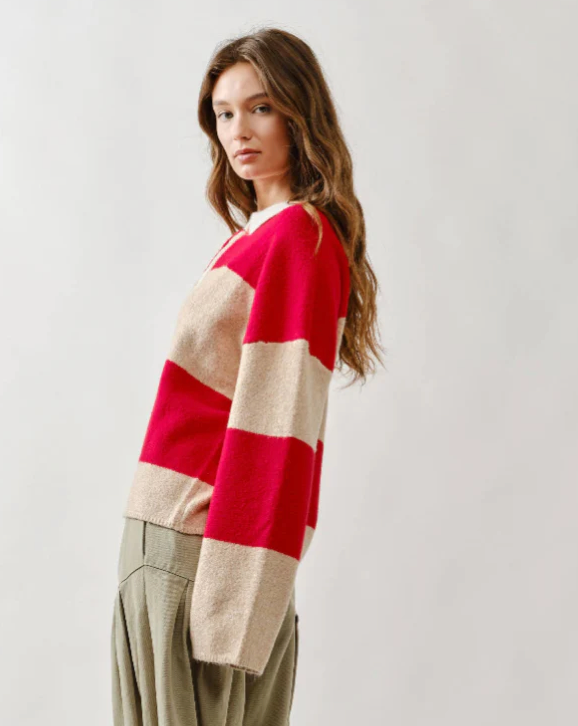 Polo Sweater - Red