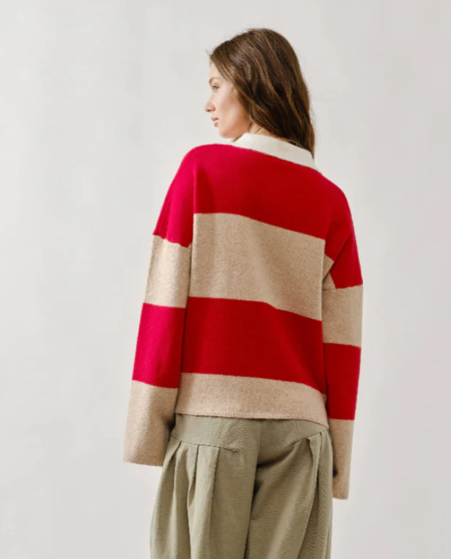 Polo Sweater - Red