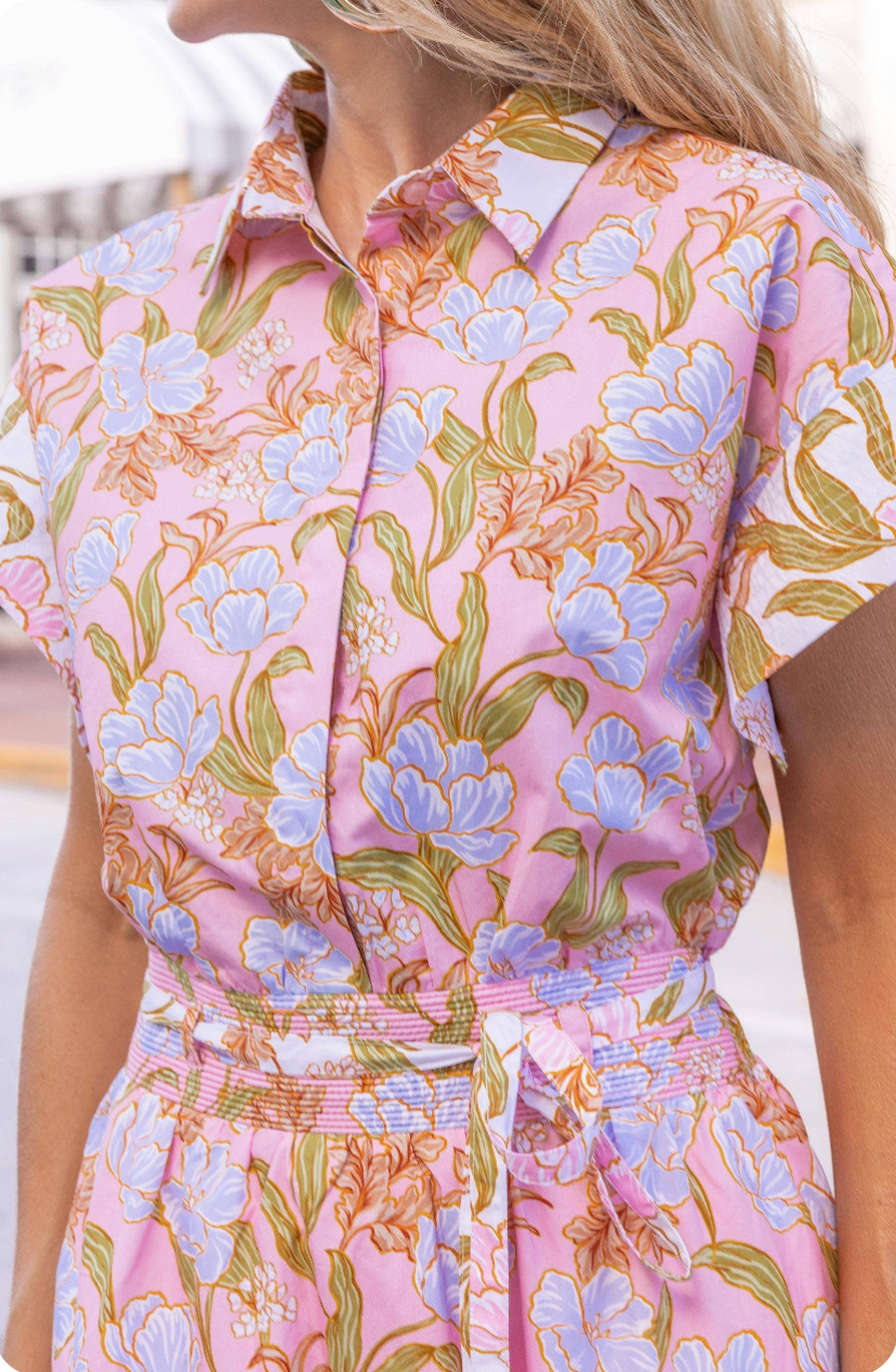 Sally Block Print Dress