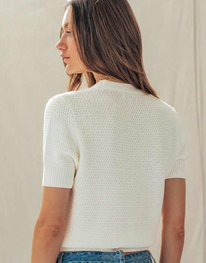 Coastal Seashell Button Cardigan