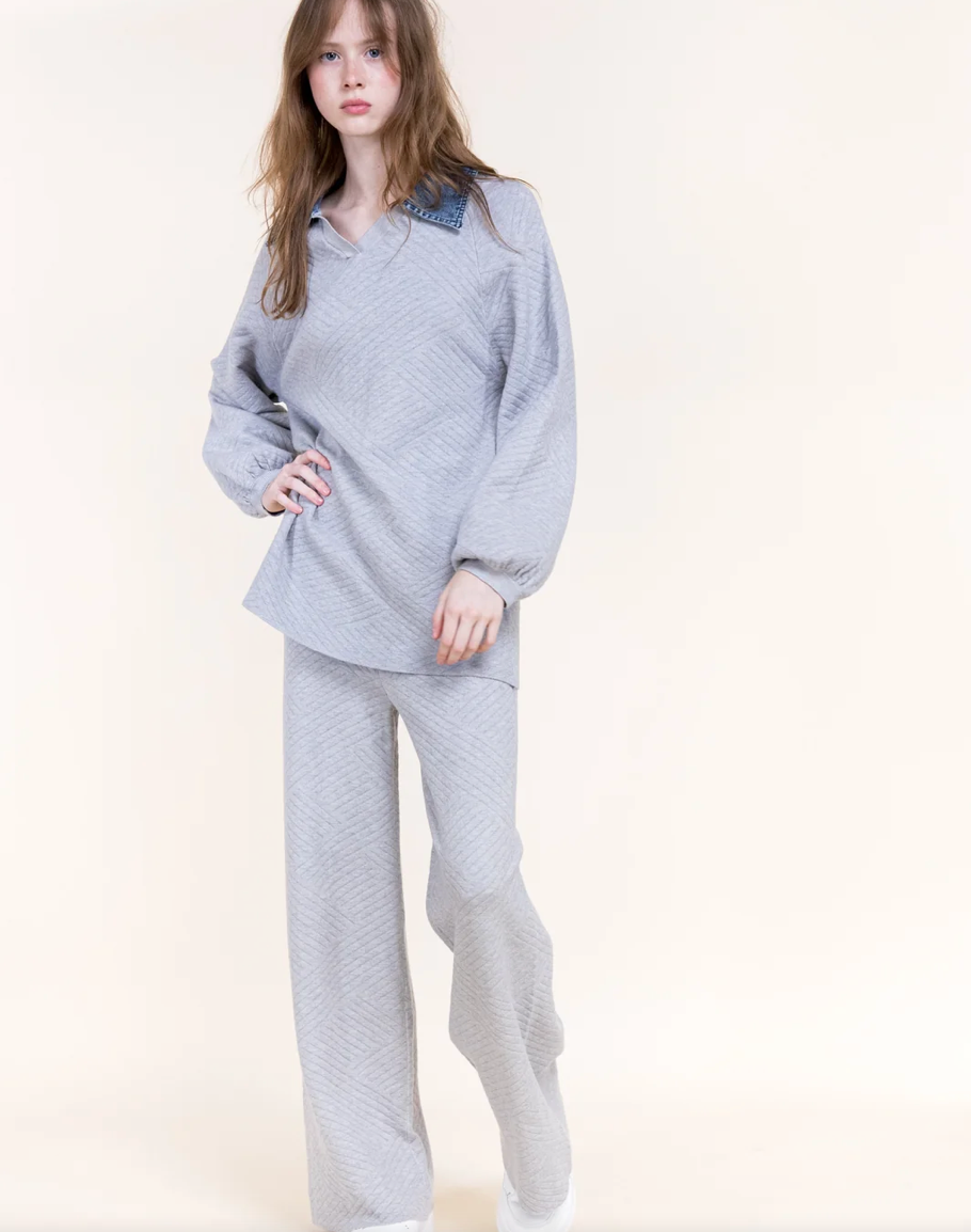 Textured Chevron Travel Pant