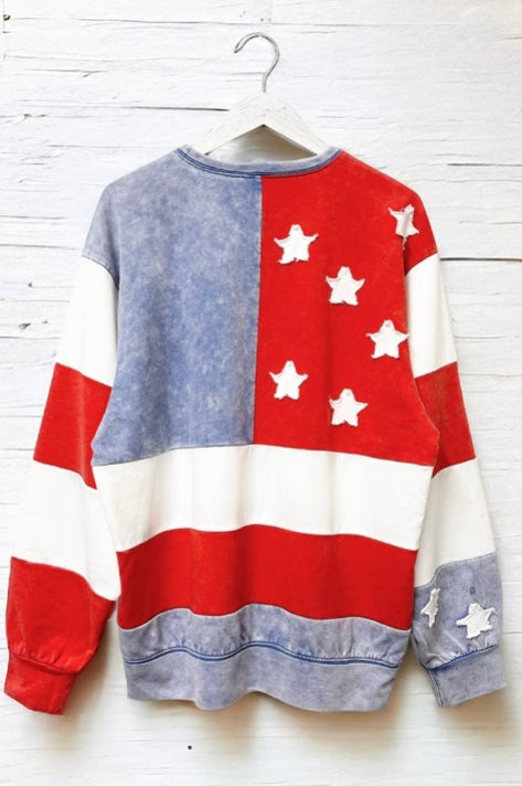 Americana Flag Sweatshirt