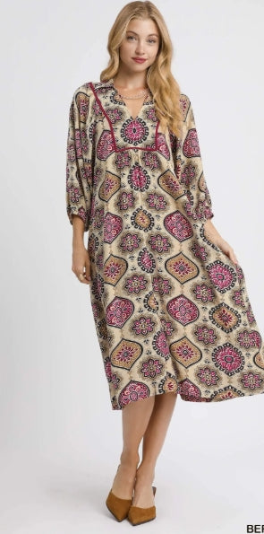 Medallion Midi Dress