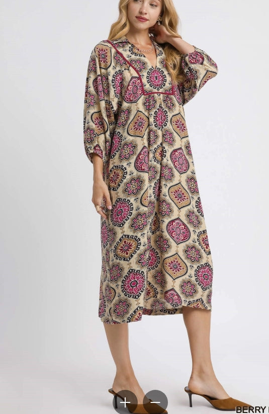 Medallion Midi Dress
