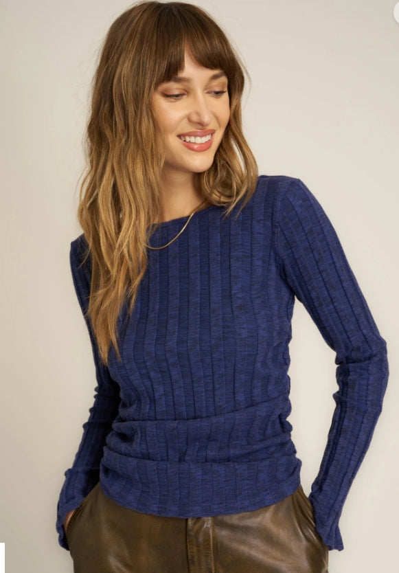 Sanna Boat Neck Ribbed Sweater- 2 Colors