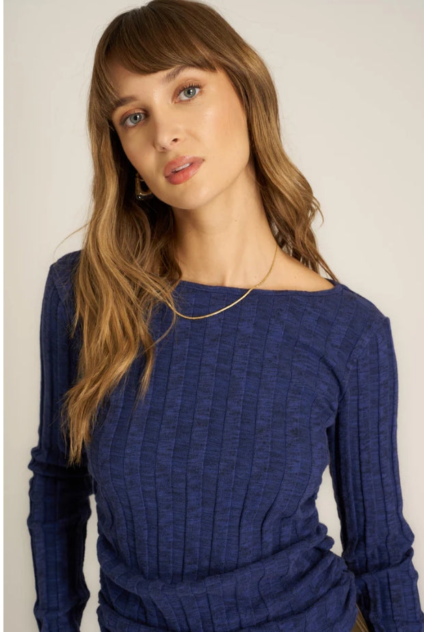 Sanna Boat Neck Ribbed Sweater- 2 Colors