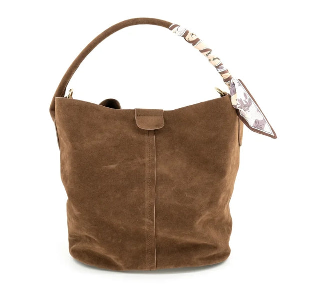 Suede Bucket Bag