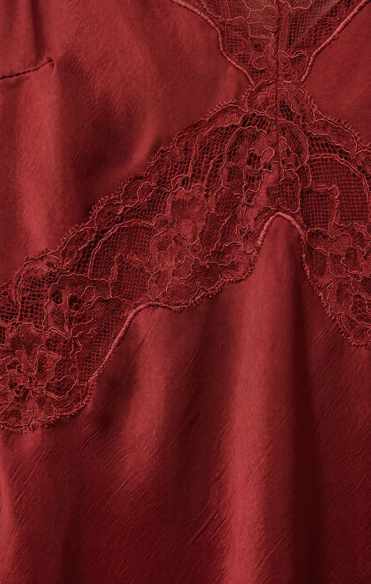 Bruna Lace Insert Midi Dress