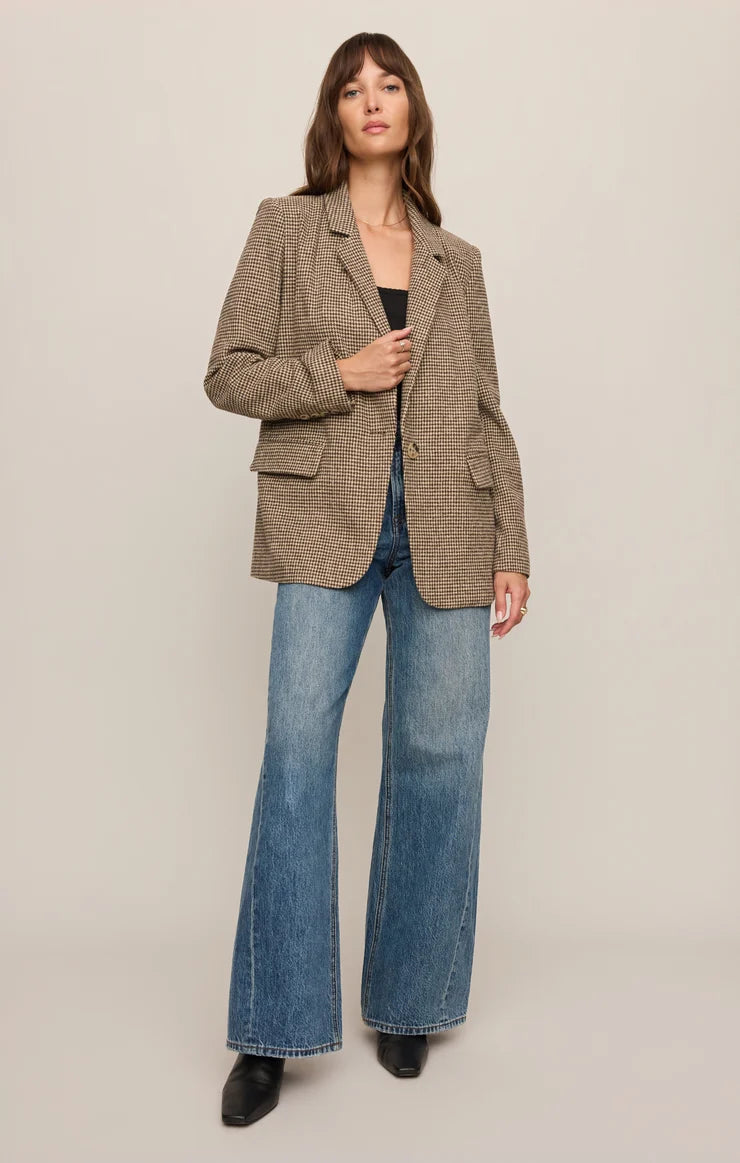 Evan Houndstooth Blazer