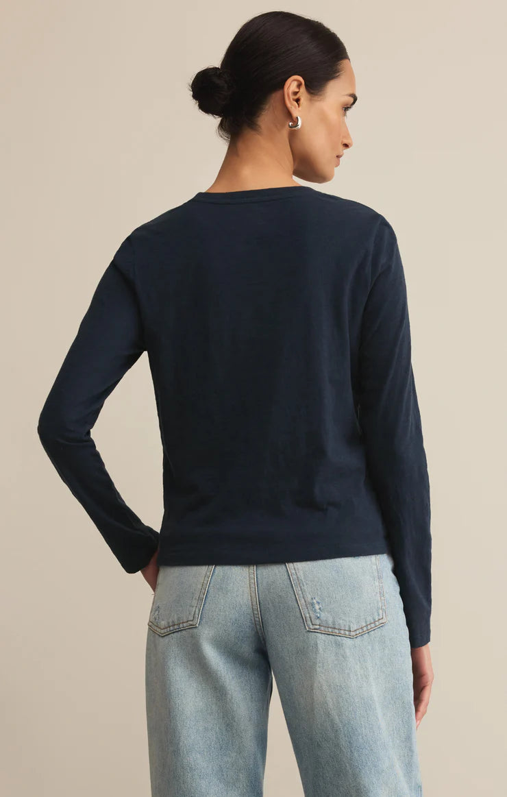 Modern Slub Long Sleeve Tee - Multiple Colors