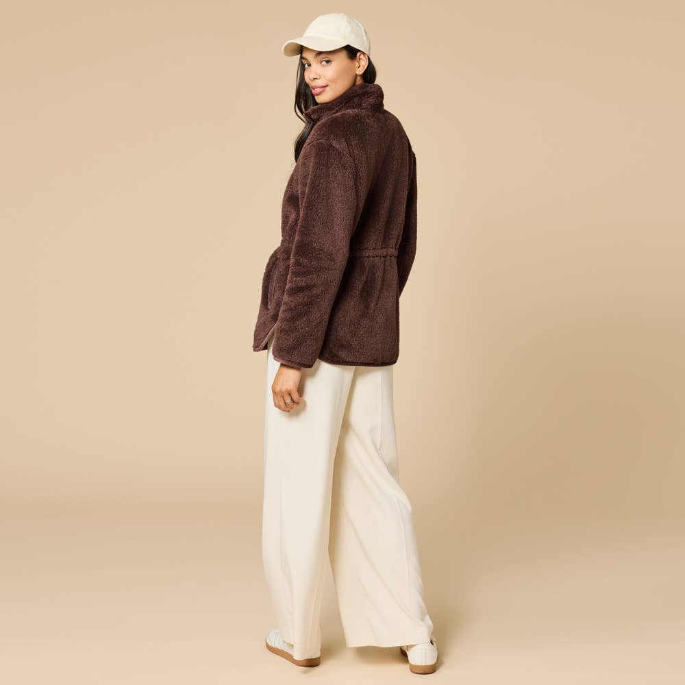Dream Plush Jacket in Espresso