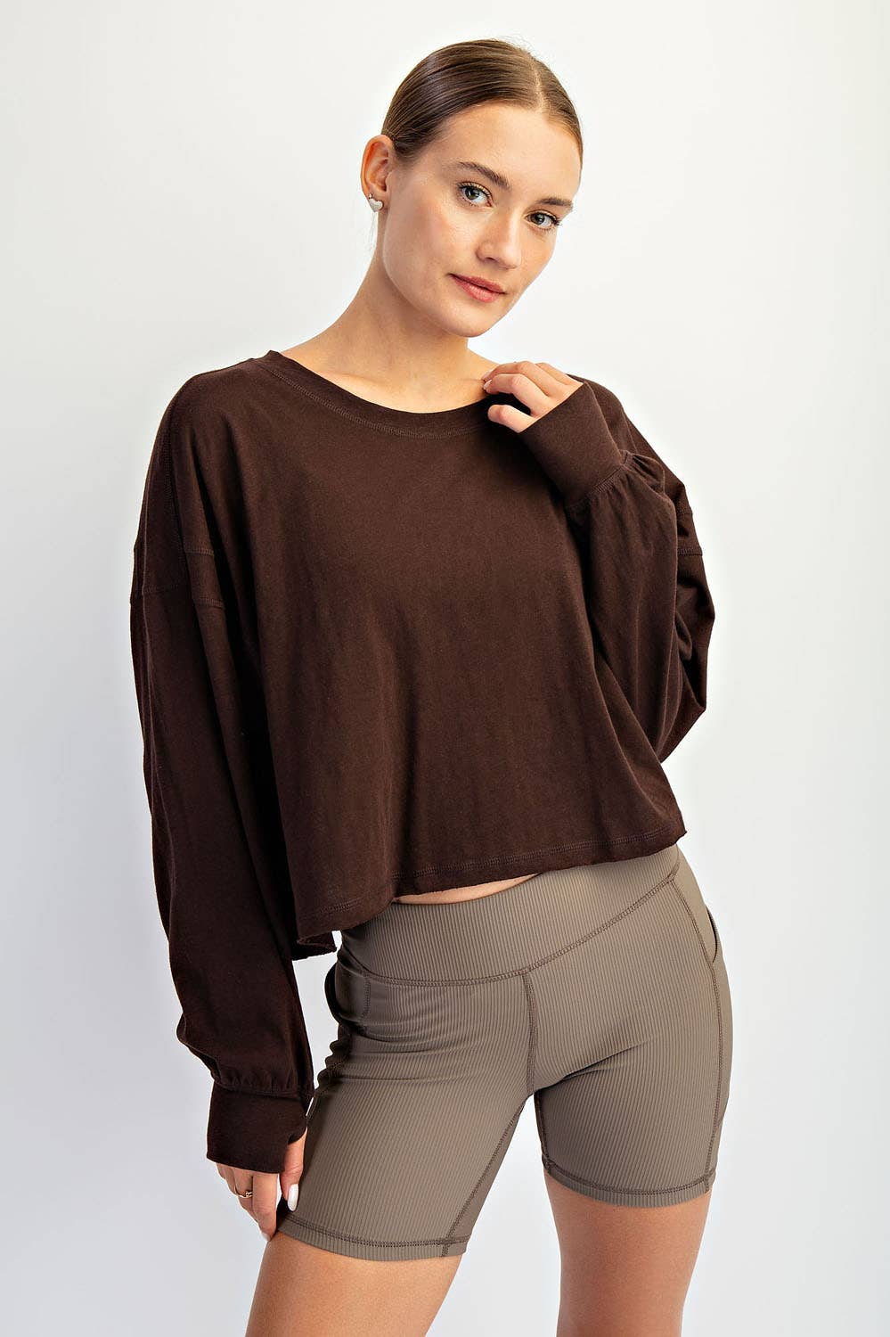 Cotton Slub Open Back Tee - Multiple colors