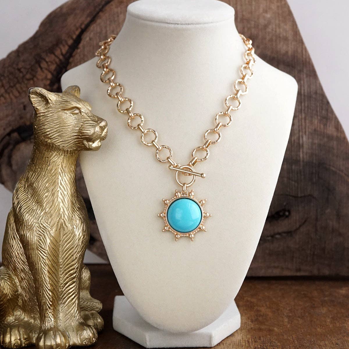 Suncrest Toggle Charm - Turquoise