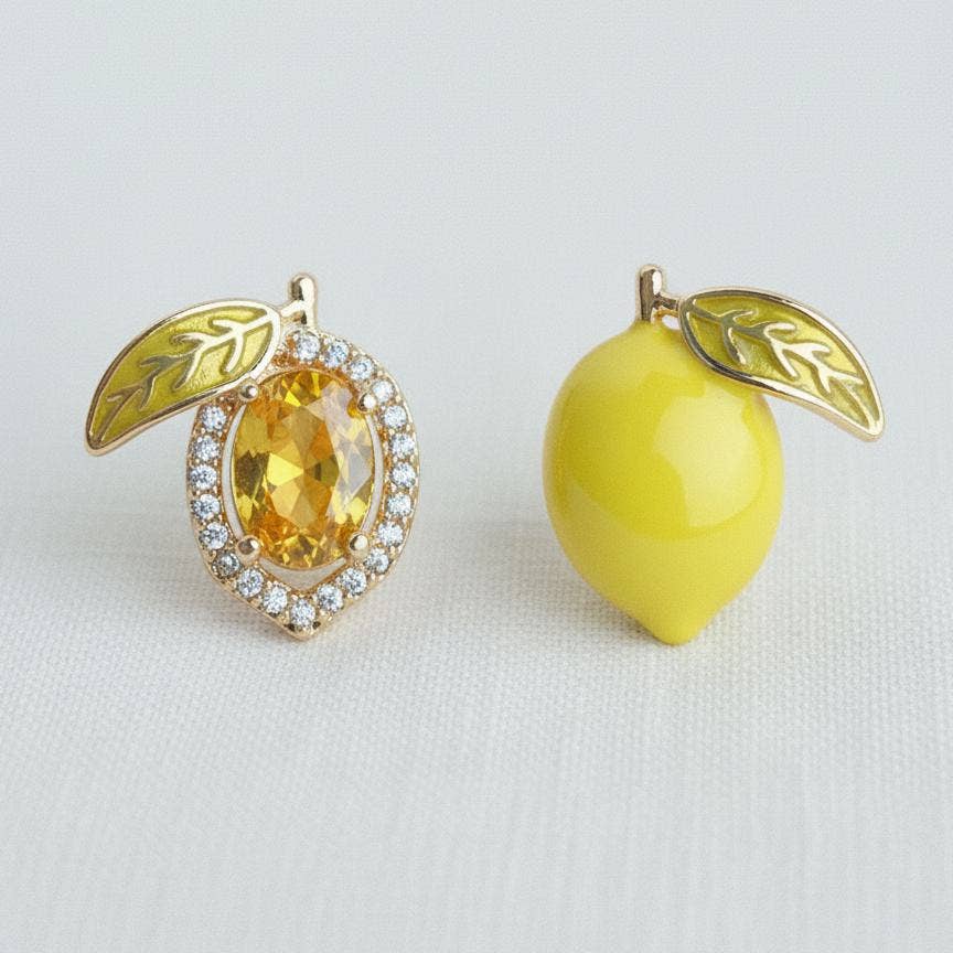 Lemon Drop Stud Earrings