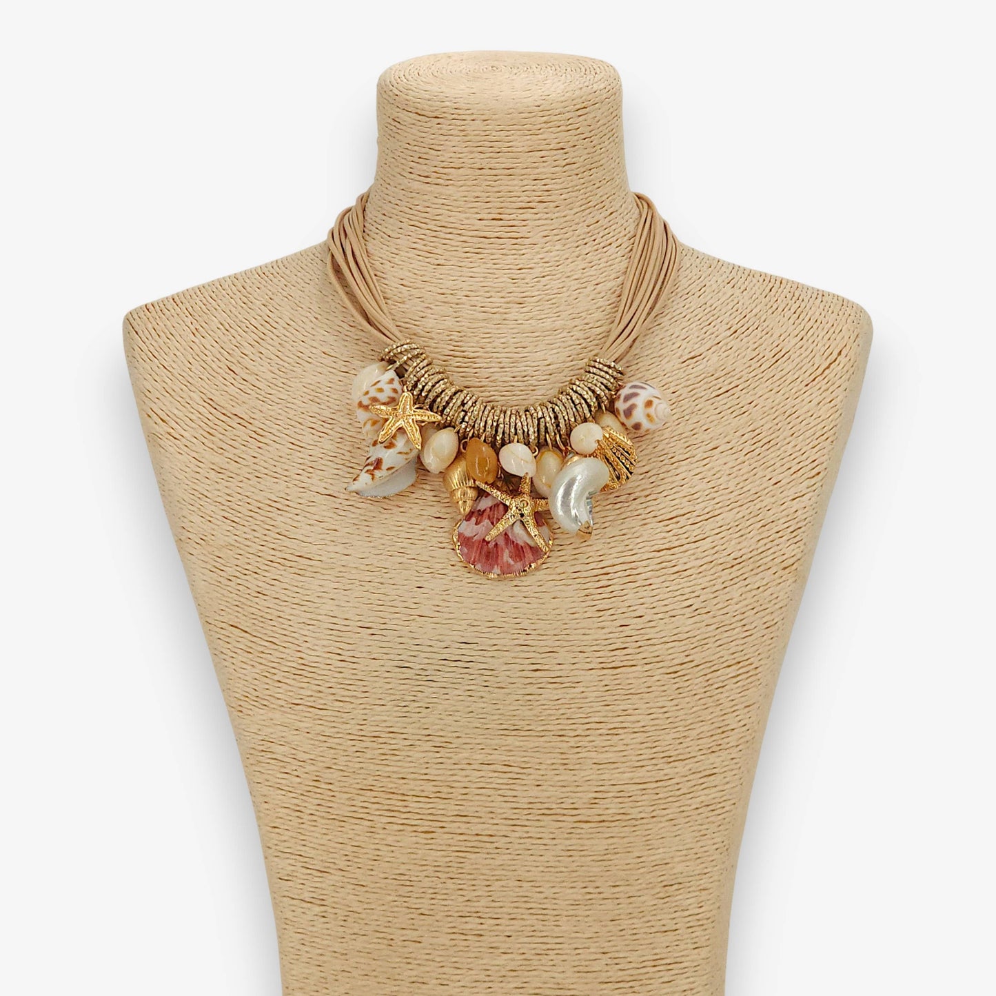 Coastal Seashell Charm Necklace
