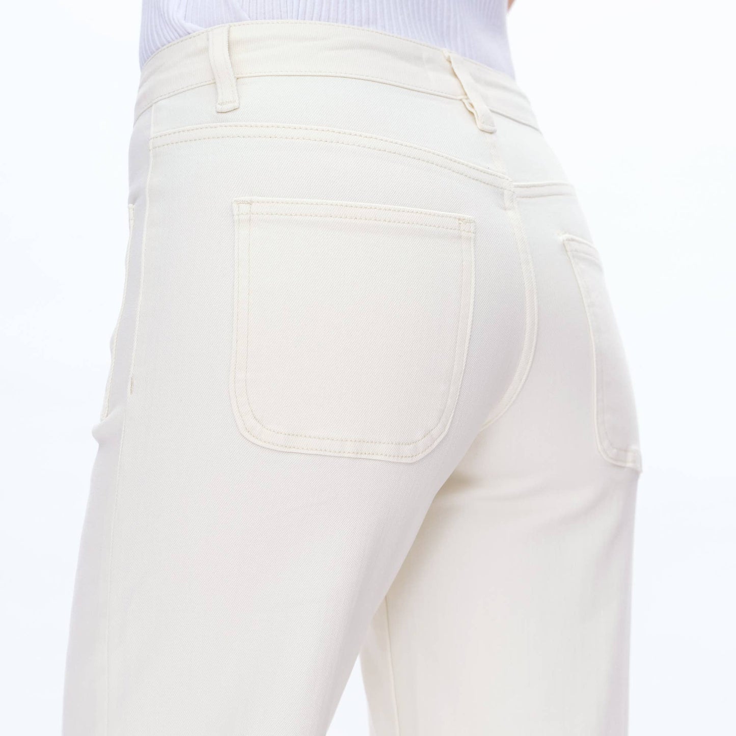 Mid Rise Wide Leg Utility Pants