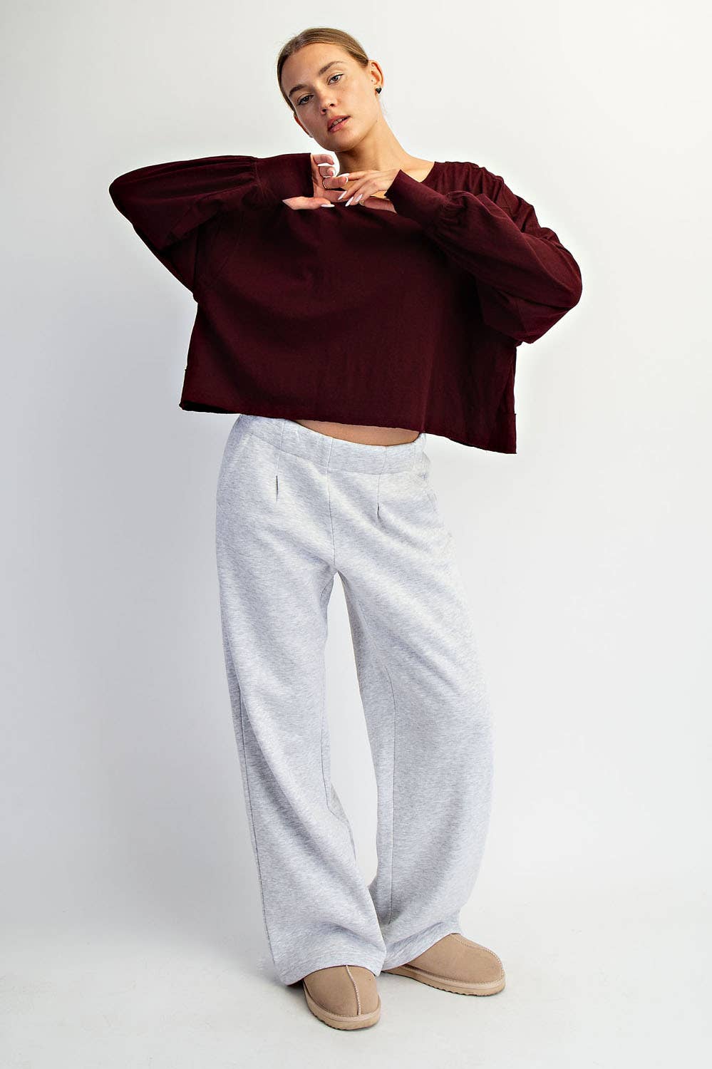 Cotton Slub Open Back Tee - Multiple colors