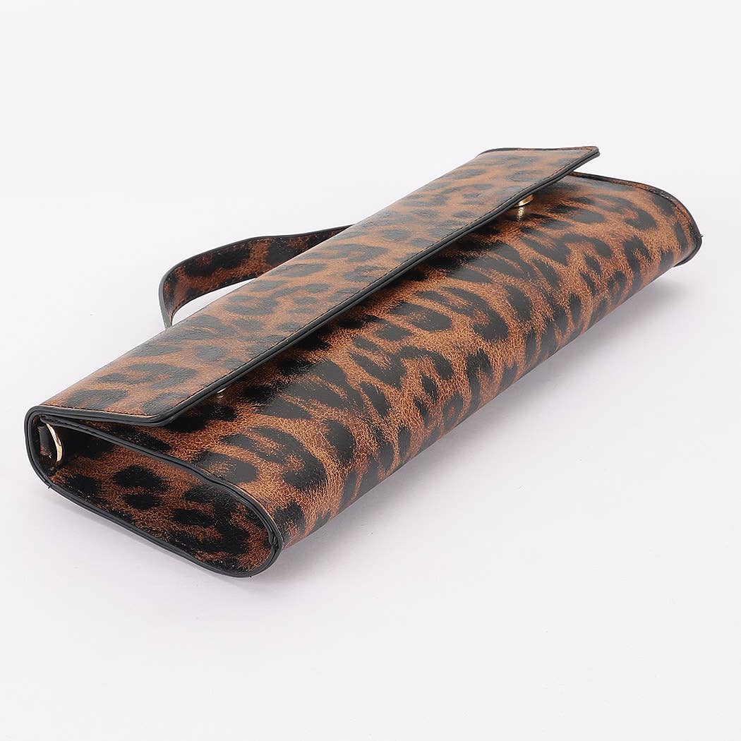 Leopard Print Clutch