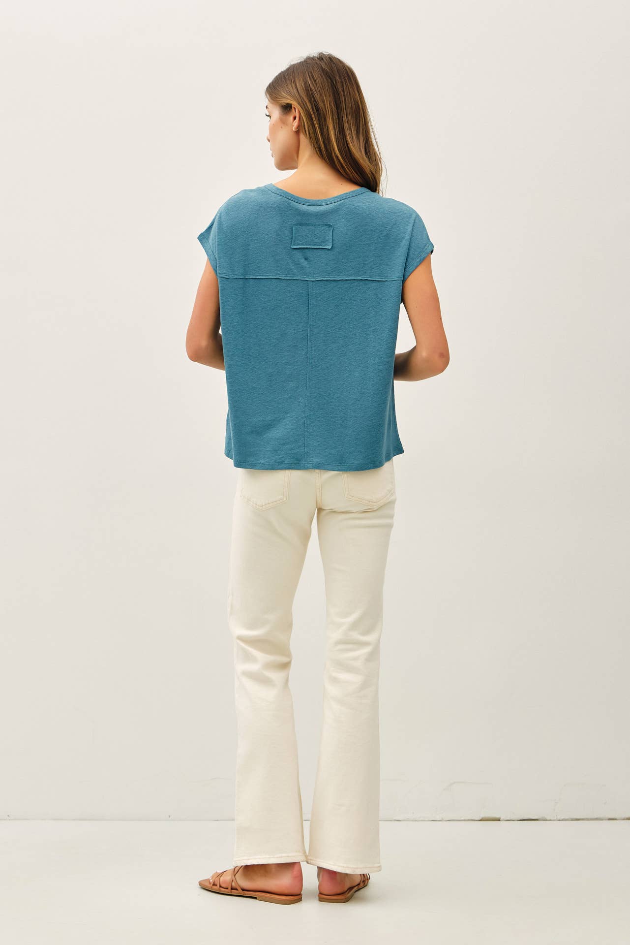 Linen Boxy Tee - 2 Colors