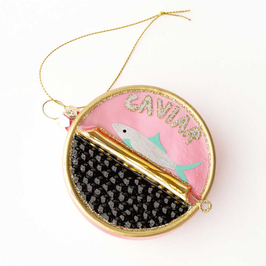 Caviar Boxed Glass Ornament