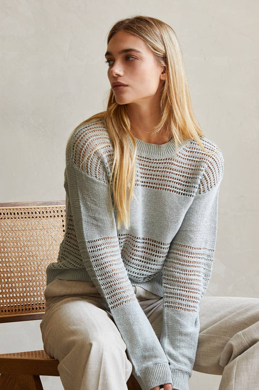 Donna Mix Media Pullover - 2 Colors