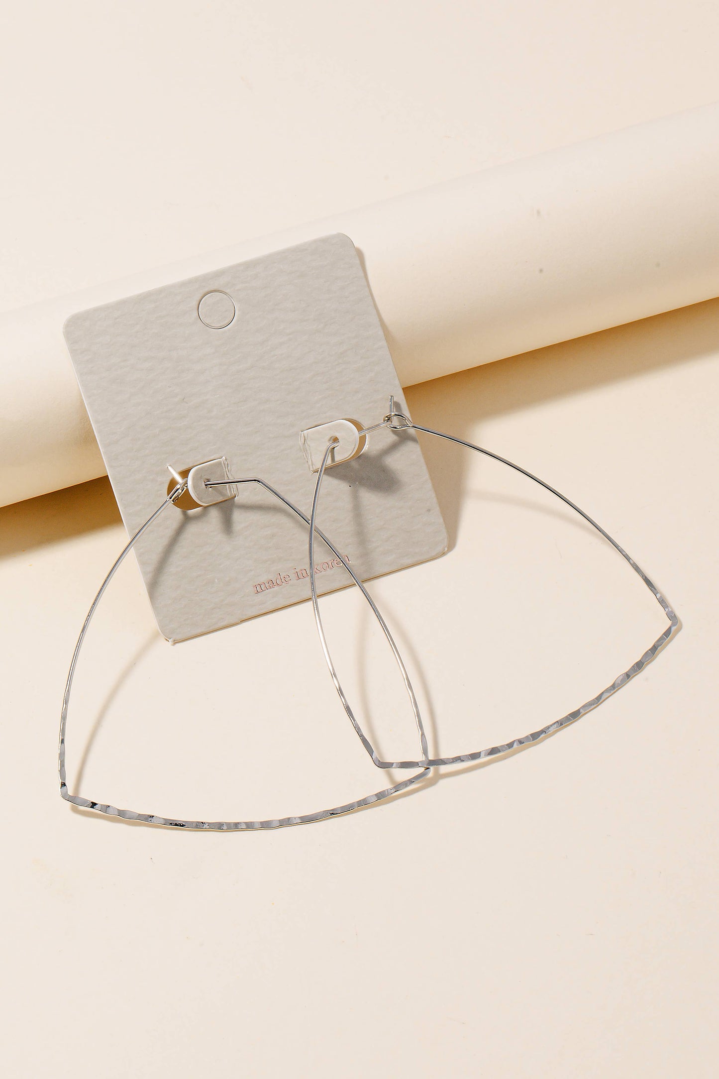 Hammered Hoop Earrings