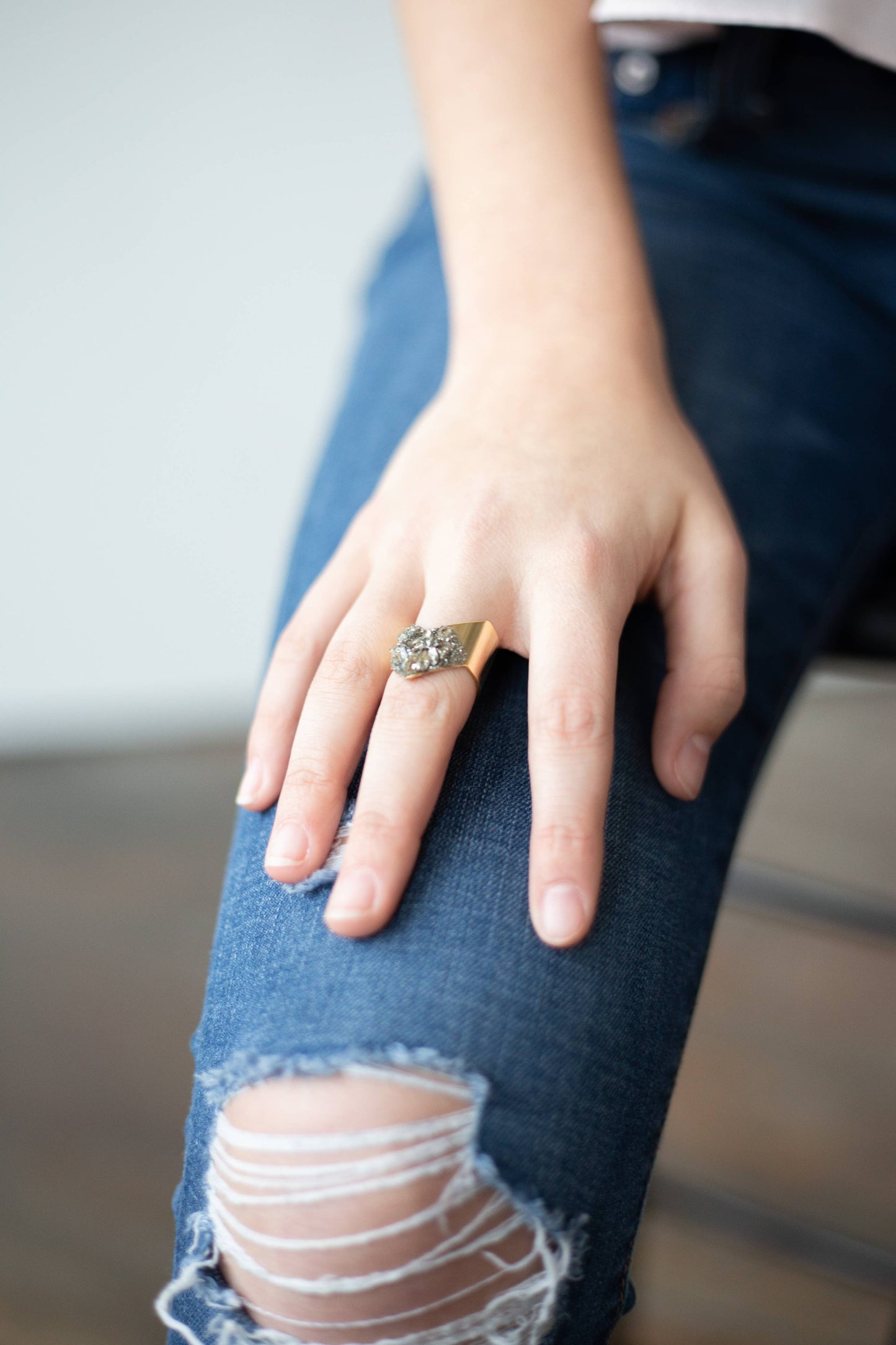 Herkimer Diamond Ring