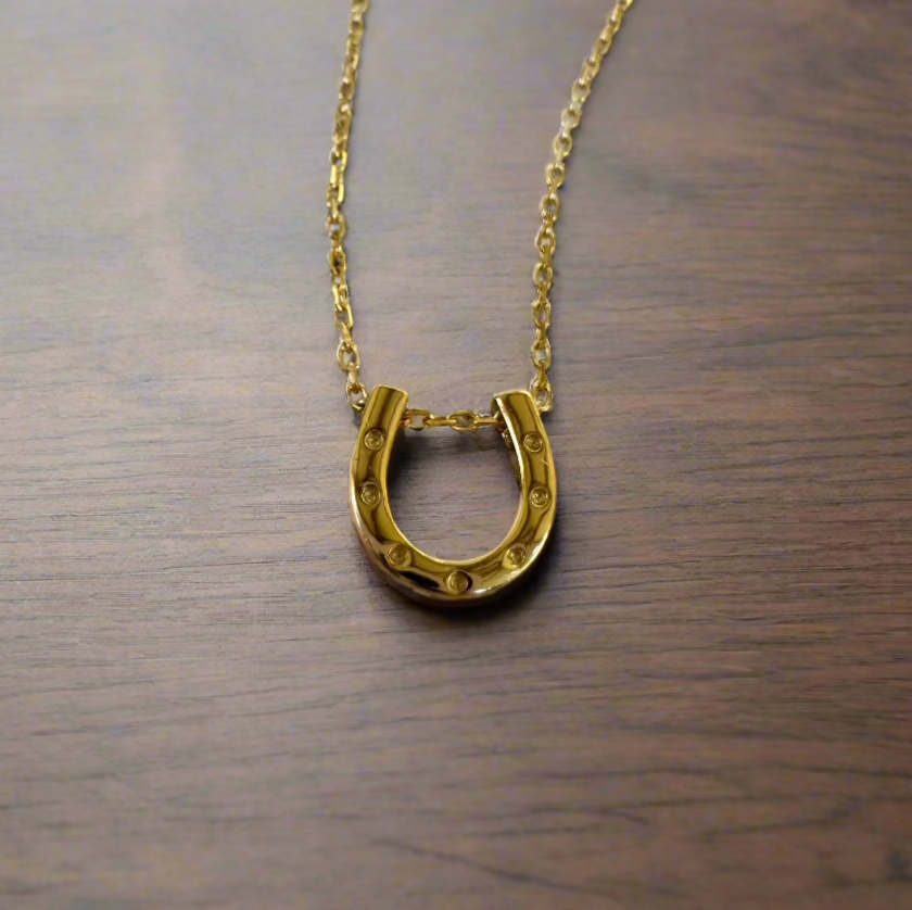 Lucky Horseshoe Necklace- Gold or Silver