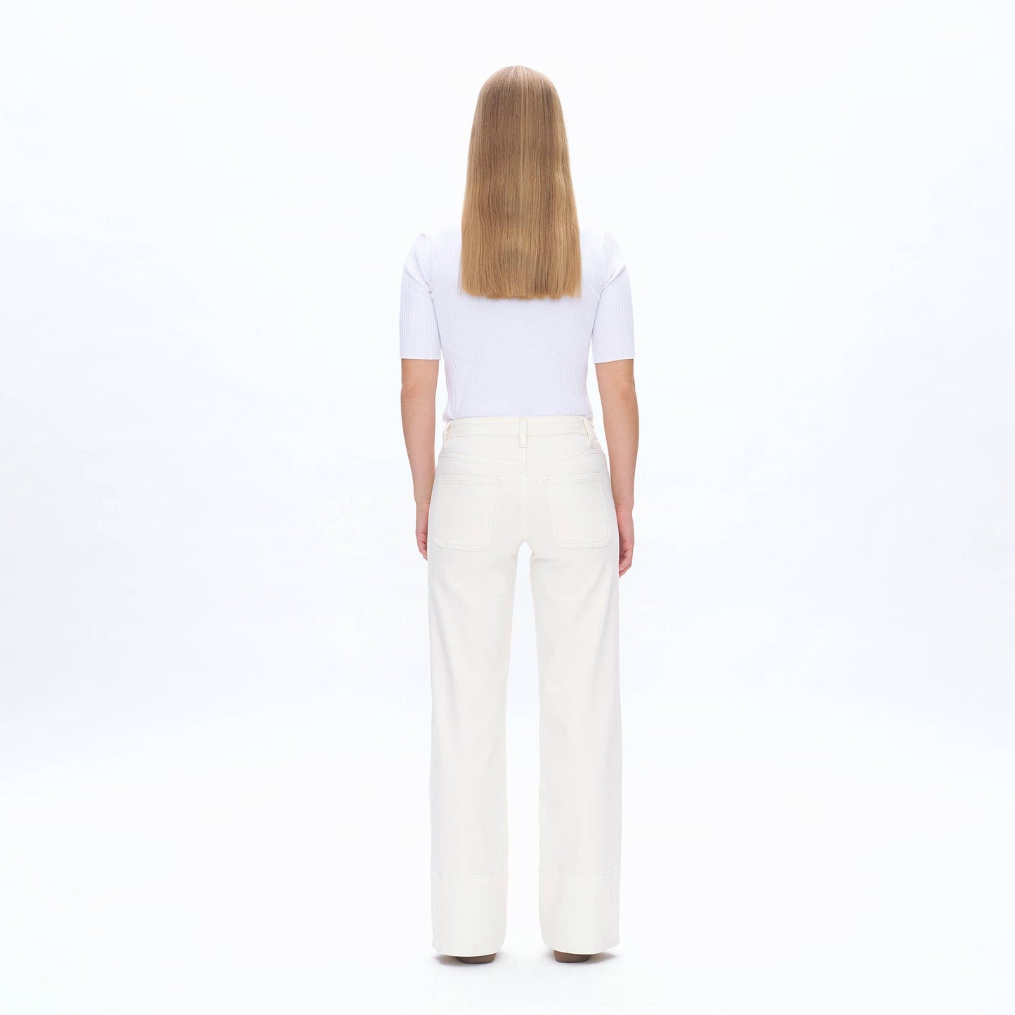 Mid Rise Wide Leg Utility Pants