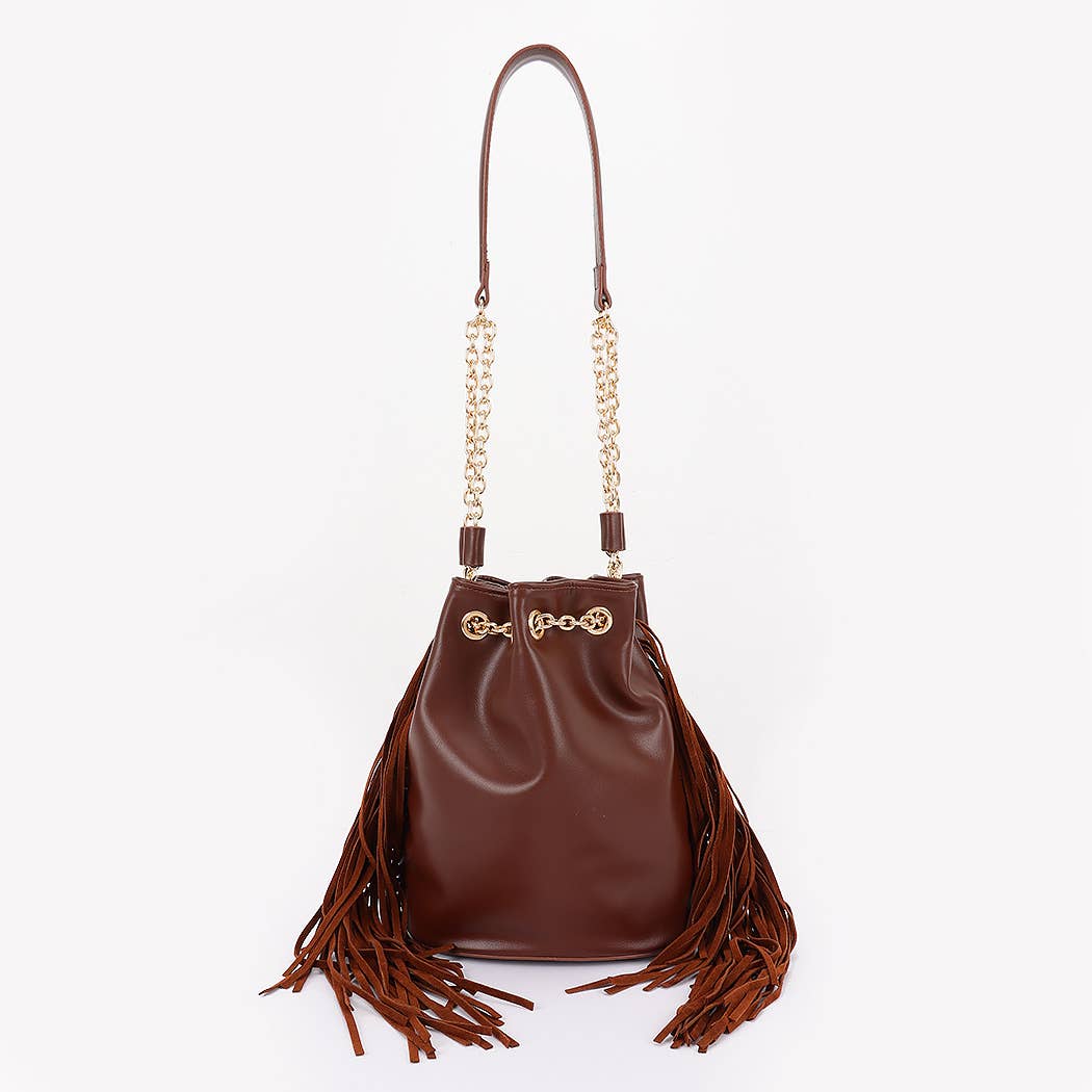Teal Fringe Bag