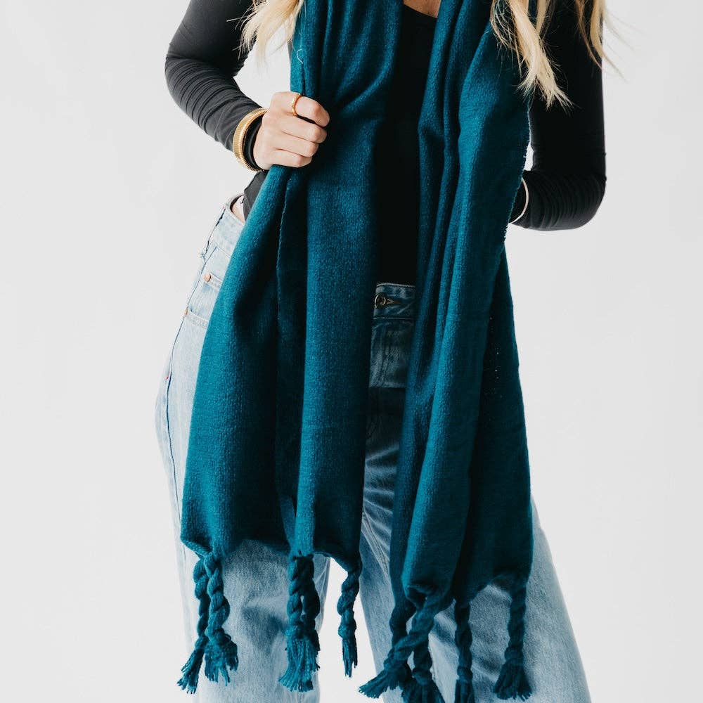 Twyla Twisted Tassel Scarf: 3 Colors