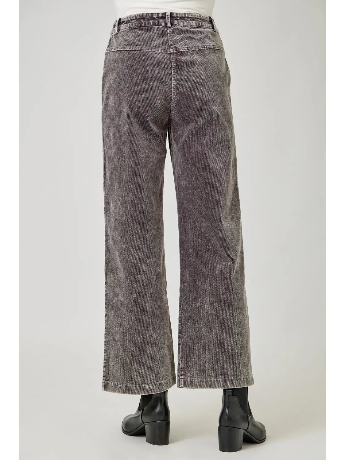 Gray Wash Corduroy Trouser
