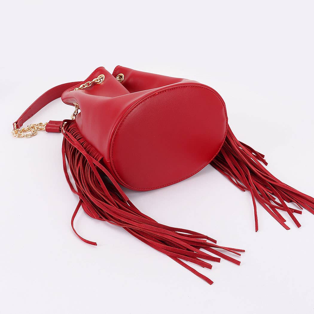 Teal Fringe Bag