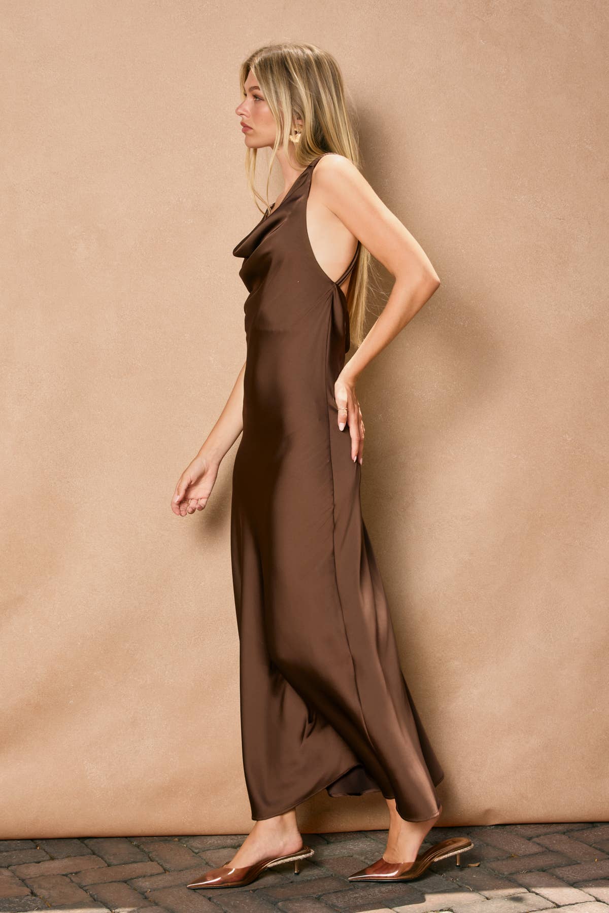 Twist And Shout Cord Strap Maxi Dress