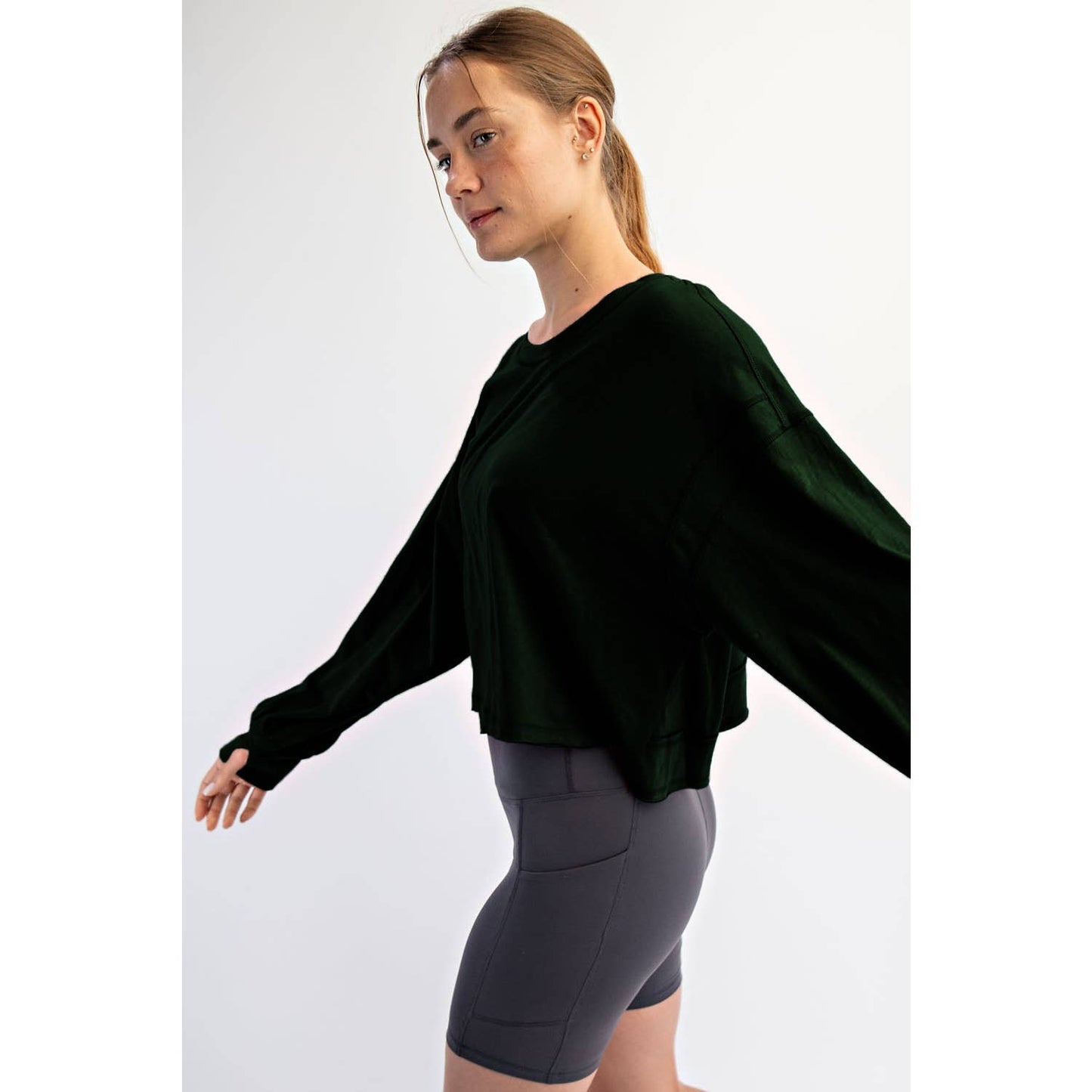 Cotton Slub Open Back Tee - Multiple colors