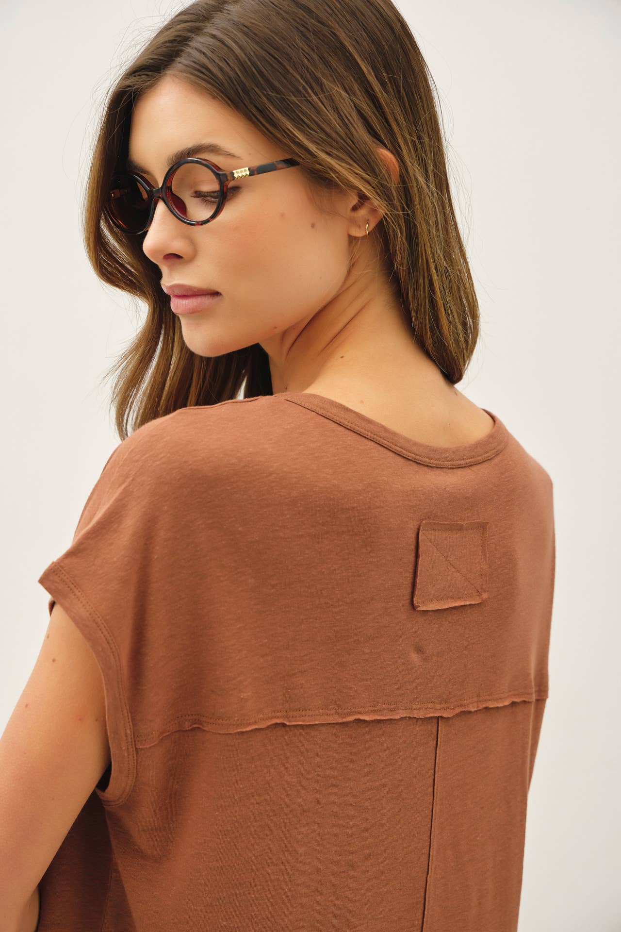 Linen Boxy Tee - 2 Colors