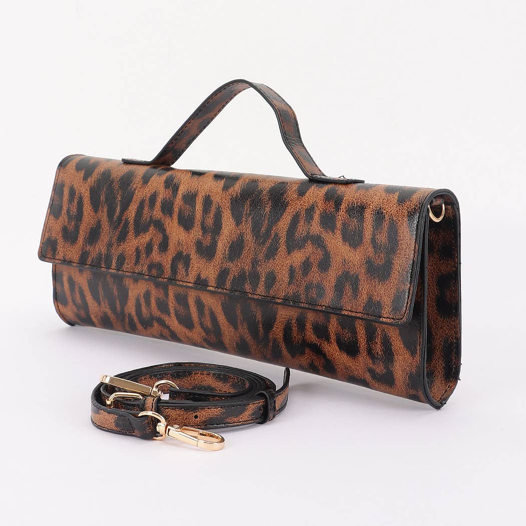 Leopard Print Clutch