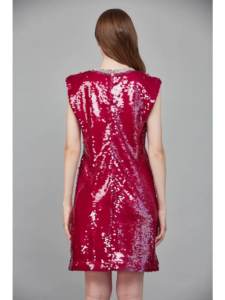 Ruby Rhinestone Dress