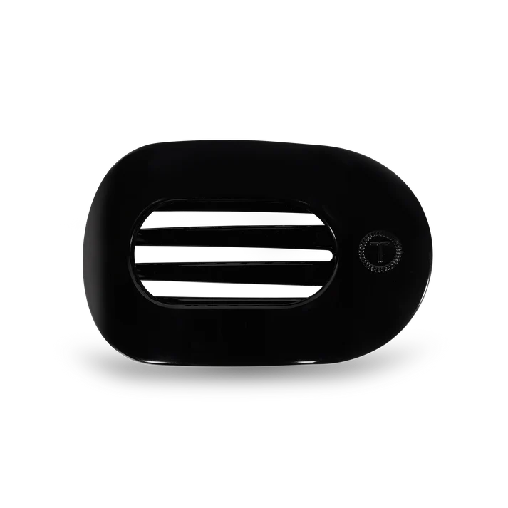 Round Flat Hair Clip | Medium | Jet Black