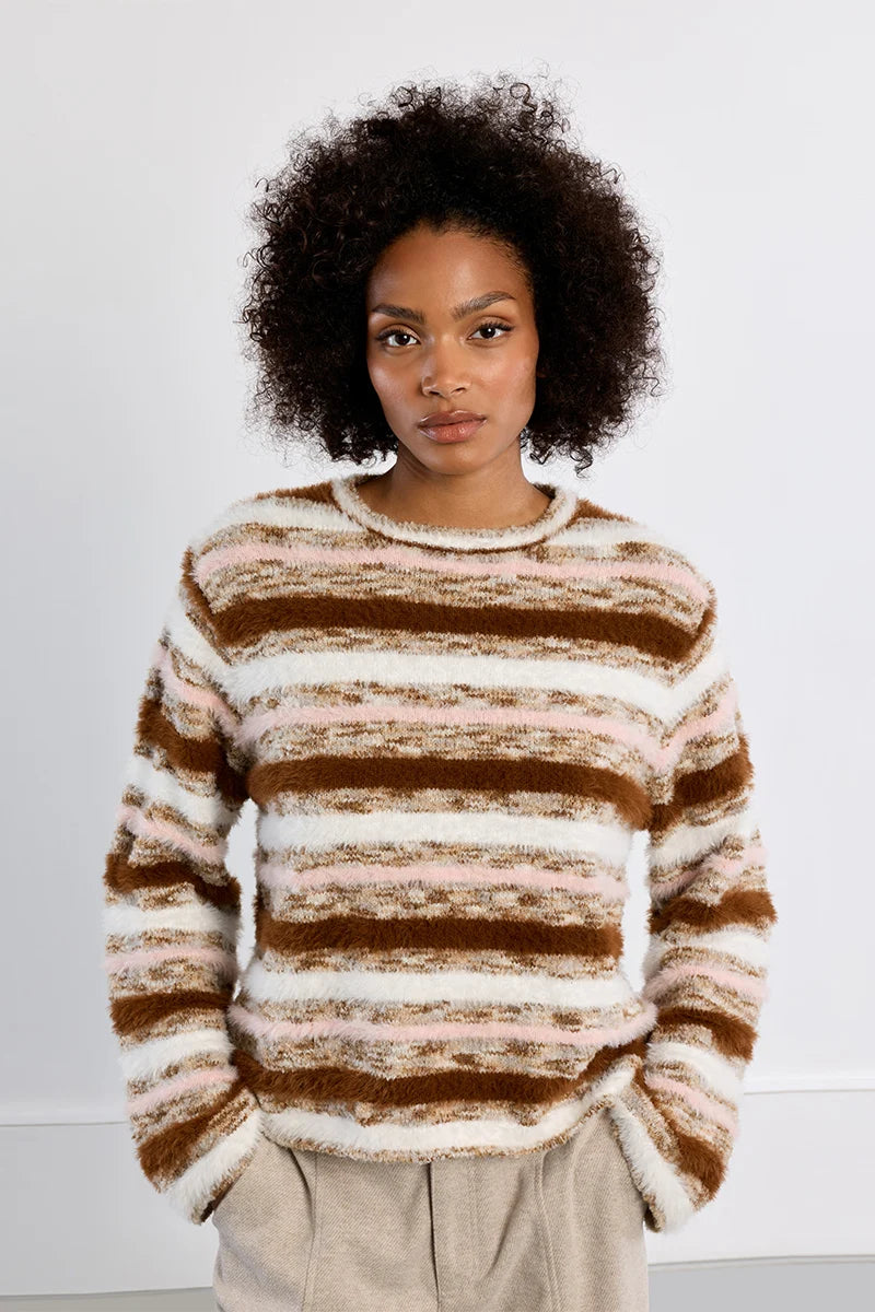 Striped Flamingo Sweater
