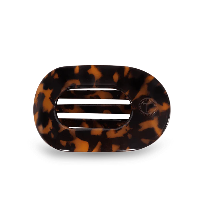 Round Flat Hair Clip | Medium | Tortoise