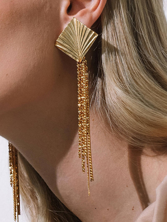 Cancale 18K Gold Non-Tarnish Drop Earrings